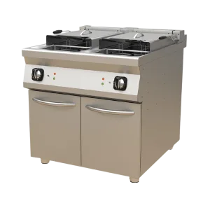 Friteuse électrique double cuve 2x24L haut de gamme marque Estufa - Maison d'Équipement du Chef - Casablanca
