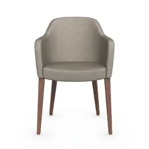 Chaise en Bois Ave Accoudoir Wengue