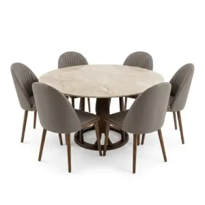 Salle à Manger Ronde Ø 140 Resin Marbre B 15 000,p