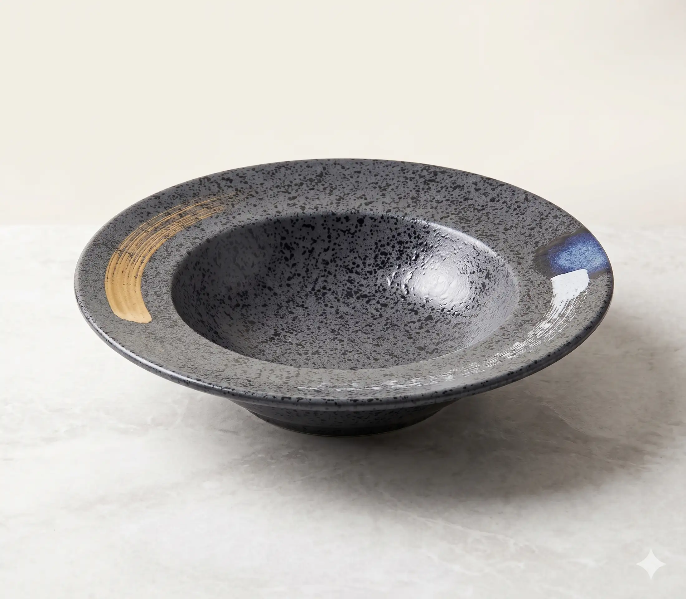 Assiette Creuse Rond en Mélamine Effet g