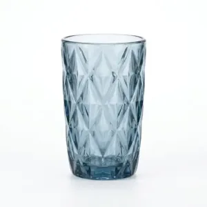 Verre à Eau Decore en Diamant Bleu Clair