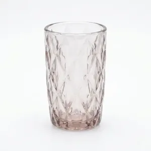 Verre à Eau Decore en Diamant Rouge Clair