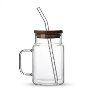 Bouteille à Jus en Verre avec Couvercle et