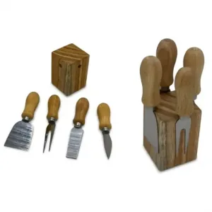 Couteau Coupe Fromage 4 Pieces avec Sup
