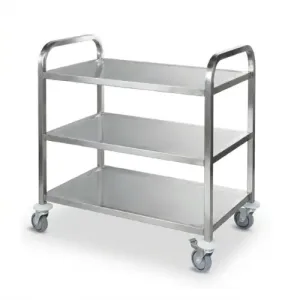 Chariot 3 Niveaux en Inox