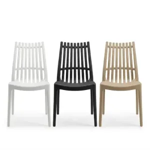 Chaise Alina sans Accoudoir Blanc Areta