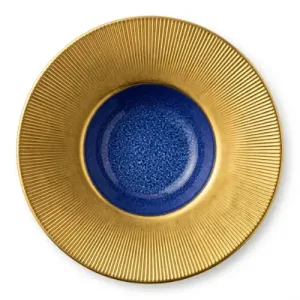 Assiette à Spaghetti en Porcelaine Bleue/d