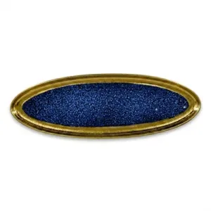 Assiette à Poisson en Porcelaine Bleue/fil