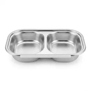 Sauciere 2 Compartiments en Inox