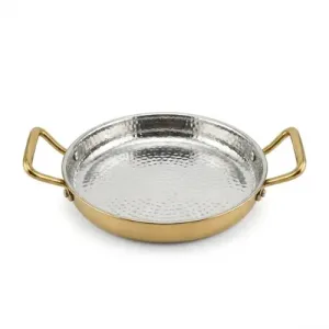 Poêle 2 Anses en Cuivre Interieur en Inox 23chm