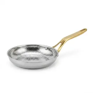 Poêle à Queue en Inox Chrome Ø 21