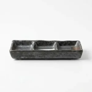 Assiette Asiatique 3 Compartiments 20×9cm