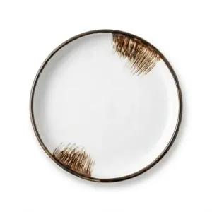 Assiette Asiatique en Porcelaine Rond 30 cm