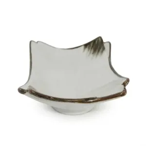 Assiette Asiatique Carre Creuse Blanc 20×2