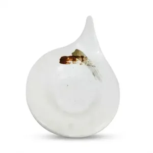Assiette Asiatique Rond Blanc avec Poignee