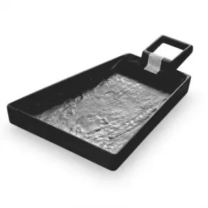 Assiette avec Manhce Carre en Mélamine 30