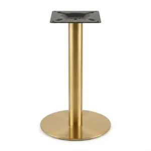 Pied Rond Tige et Base Gold