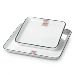 Assiette Carre en Mélamine Luxe Ø 24.6x24.6