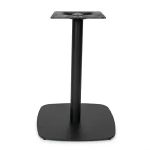 Pied Tige Rond Bas Carre Noir