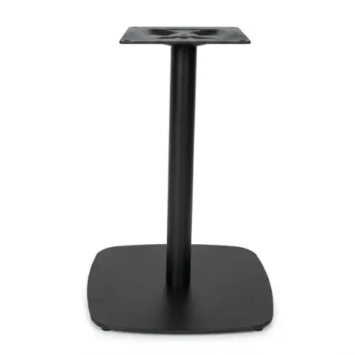 Pied Tige Rond Bas Carre Noir