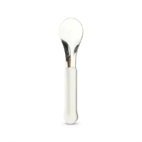 Cuillèree à Glace en Inox Manche Blanche