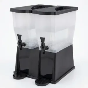 Distributeur à Jus en Poly 2 Bacs Neutre 22