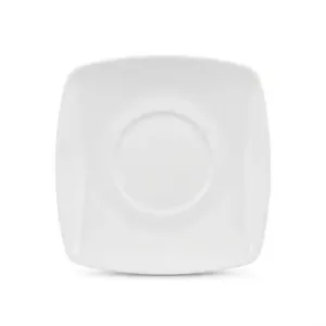 Assiette Carre en Porcelaine 19.5×2 Jf2368