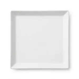 Assiette Carre en Porcelaine Blanc Ø 30.5×3