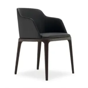 Chaise Logan avec Pieds en Bois Couleur