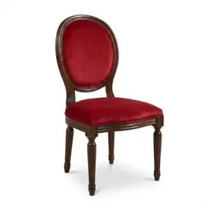 Chaise Madalyon Rouge Bordeaux Nuveart