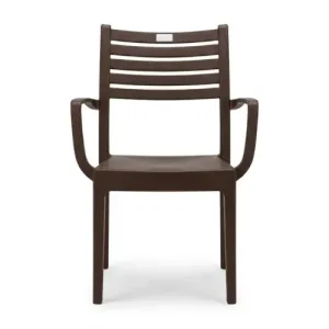 Chaise Olimpia avec Accoudoir Blanc Areta