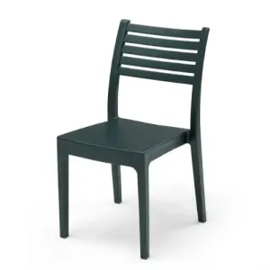Chaise Olimpia sans Accoudoir Noir Areta