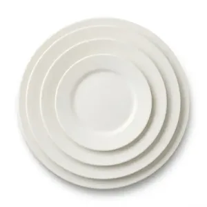 Assiette à Pain Rond en Porcelaine Blanc D