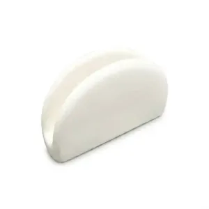 Porte Serviettes en Porcelaine Blanc Ø 13