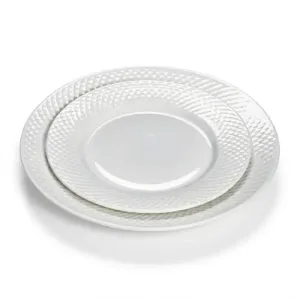 Assiette à Pain Rond en Porcelaine Blanc D