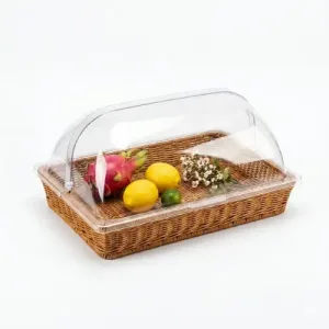 Cloche en Poly Rolle Top avec Plateau en
