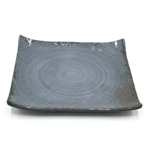 Assiette Carre en Mélamine Greywave 15×15